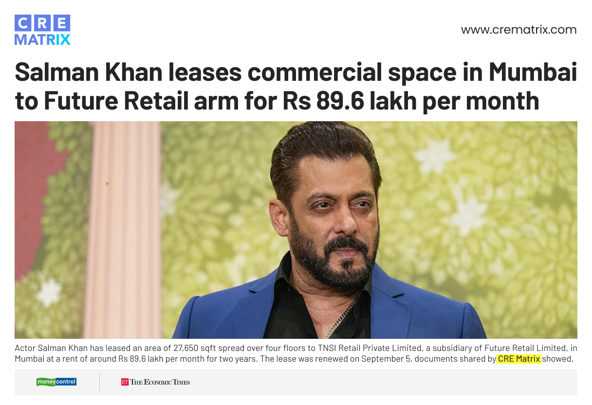 Salman Khan’s Linking Road Asset Sees Fresh Lease Renewal from Future Retail