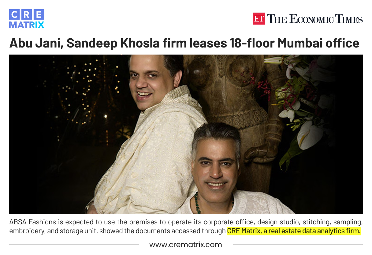 ABSA Fashions Secures Large Office Space in Goregaon