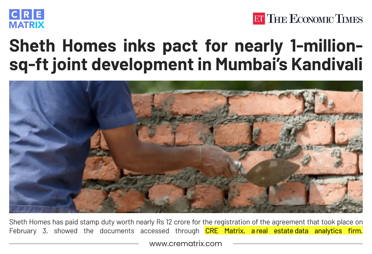 Sheth Homes Enters Kandivali Redevelopment Project