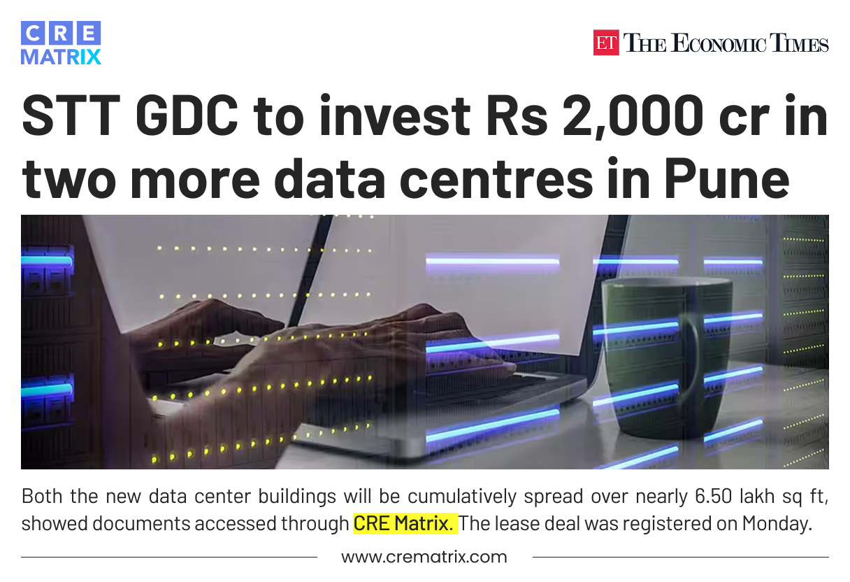 STT GDC to Invest Rs 2,000 Crore in Two More Data Centres in Pune