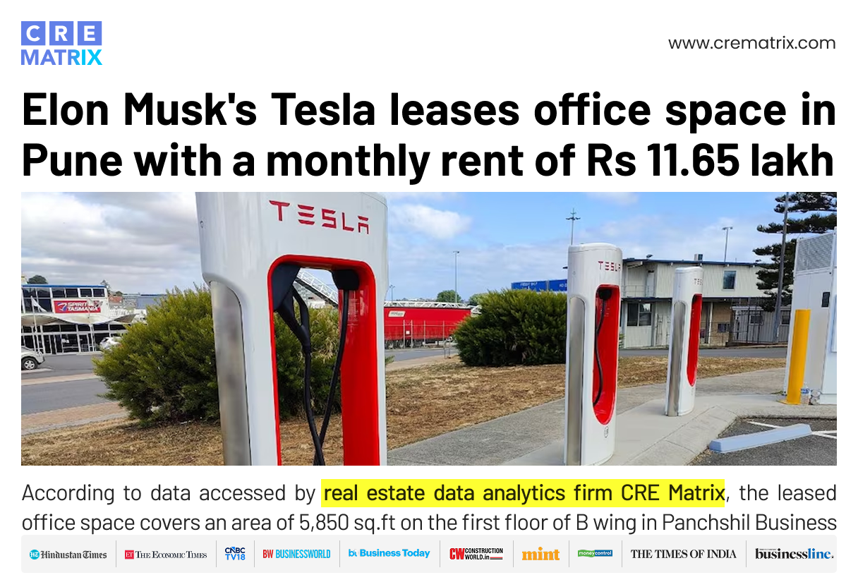 Tesla Leases Pune Office Space, Marks First Major India Office Setup
