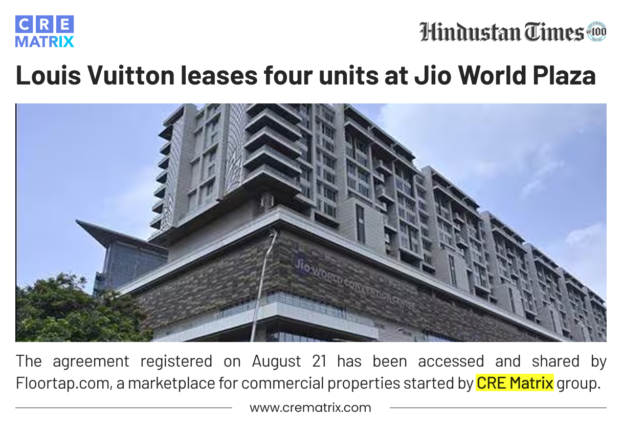 Louis Vuitton Expands Mumbai Presence with Major Lease at Jio World Plaza