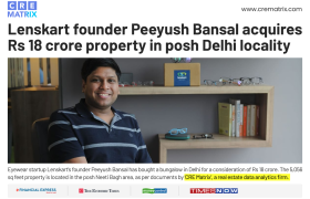 Peyush Bansal Buys South Delhi Property for ₹18 Crore