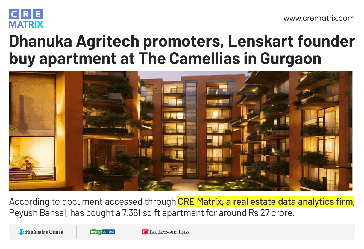 Lenskart’s Peyush Bansal and Dhanuka Family Members Acquire Luxury Apartments in Gurugram’s DLF The Camellias