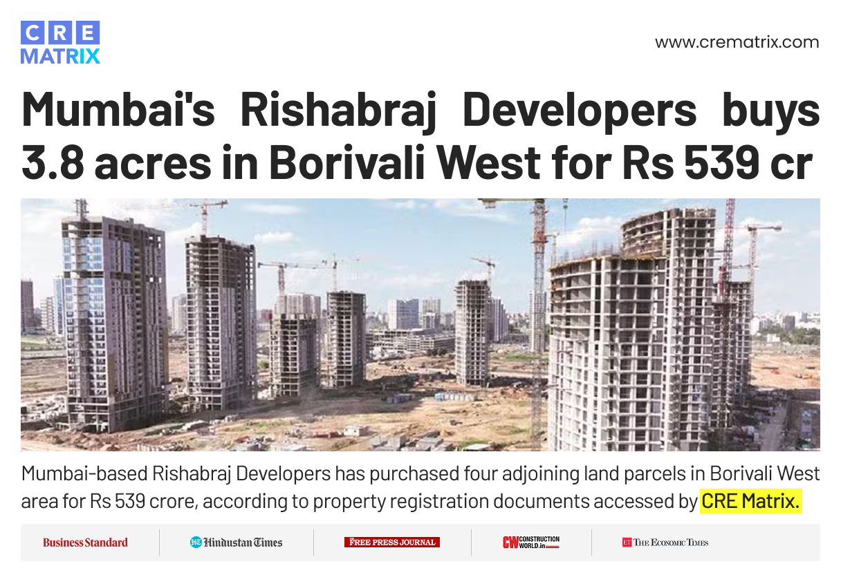 Mumbai Khadi & Village Industries Association Sells 3.84-Acre Borivali Land
