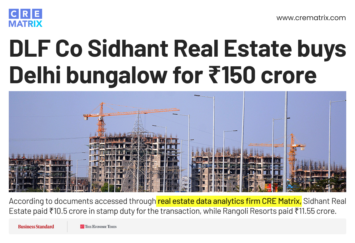 DLF’s Sidhant Real Estate Acquires Iconic Bungalow in Lutyens’ Delhi