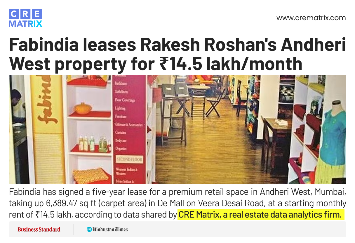 Hrithik Roshan’s Parents Lease Commercial Space in Andheri West for ₹14.5 Lakh a Month