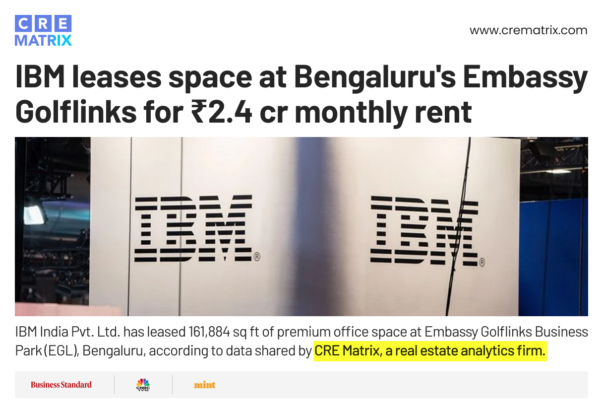 IBM leases space