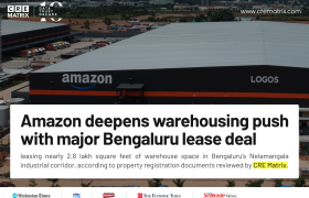 Amazon Leases 2.8 Lakh Sq Ft Warehouse in Bengaluru’s Nelamangala Corridor