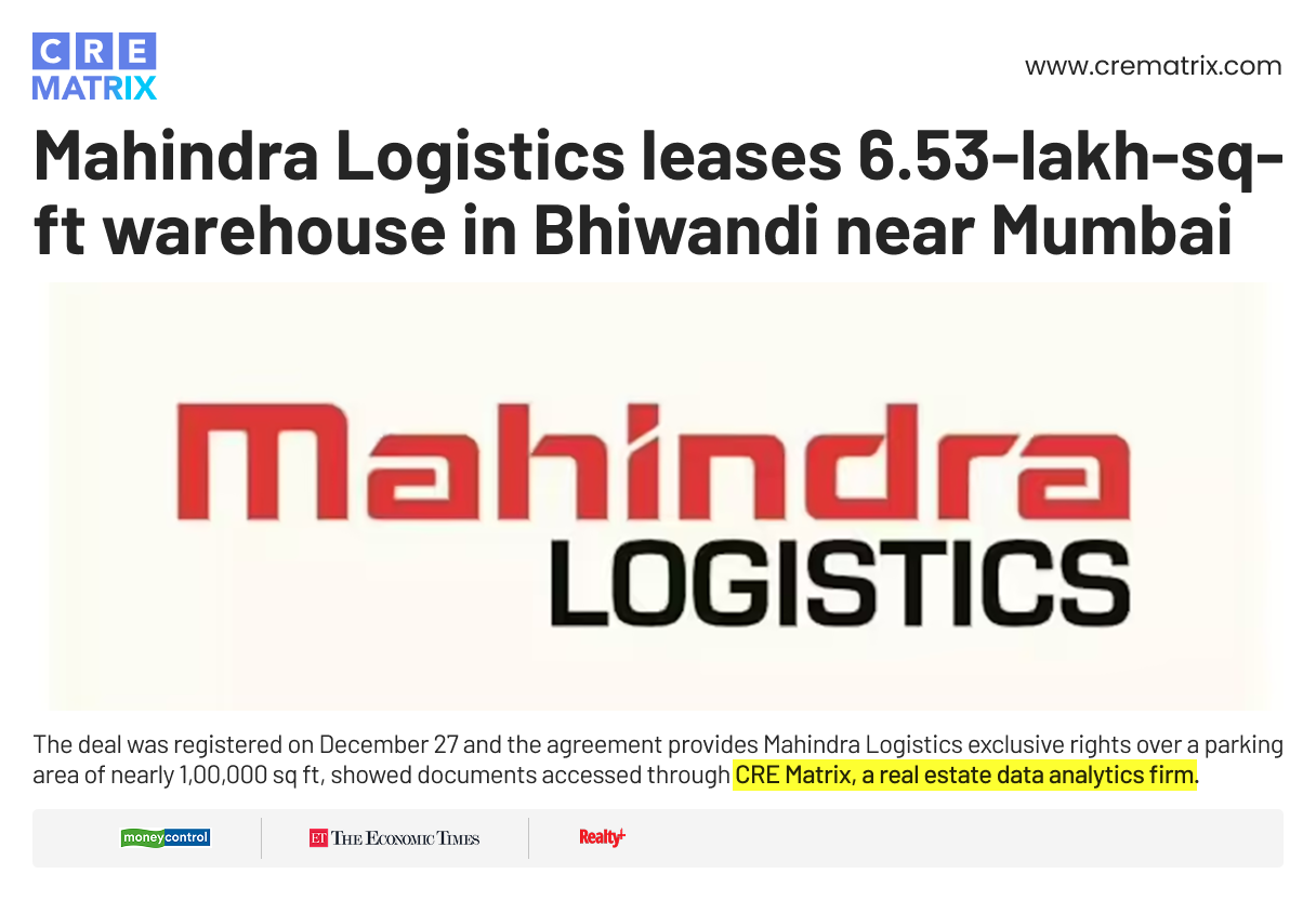 Mahindra Logistics Expands Warehouse Presence Near Mumbai