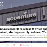 Accenture Signs ₹900 Crore Lease for Over 1 Million Sq Ft Office Space in Hyderabad