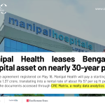 Manipal Health Leases 2.4 Lakh Sq Ft Space in Bengaluru in ₹837 Crore Deal