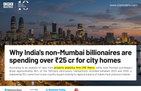 Mumbai’s ₹25 Crore+ Housing Market Draws Wealthy Buyers from India’s Top Cities