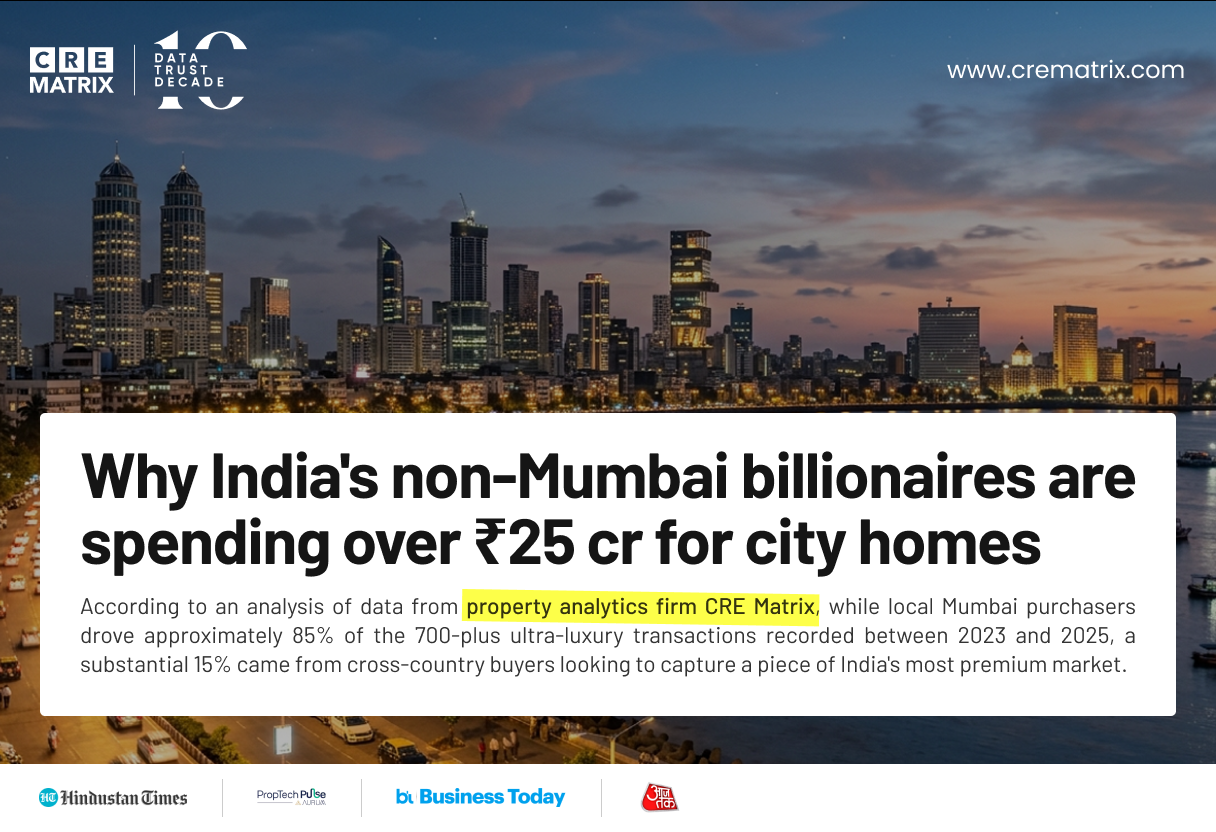 Mumbai’s ₹25 Crore+ Housing Market Draws Wealthy Buyers from India’s Top Cities