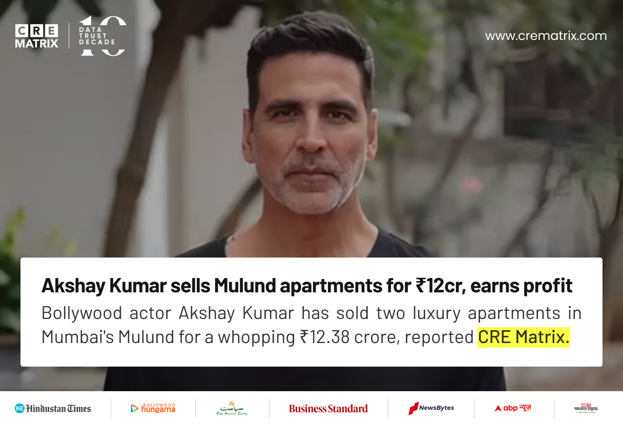 Akshay Kumar Sells Mumbai Luxury Apartments for ₹12.38 Crore