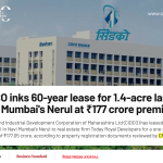 CIDCO Leases Prime Nerul Land Parcel to Today Royal Developers for ₹177 Crore