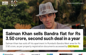 Salman Khan Sells Bandra West Apartment for ₹3.50 Crore After 11 Years of Ownership