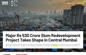 Shanti Om Residency Signs ₹530 Crore JDA for 10.6-Acre SRA Redevelopment Project in Central Mumbai