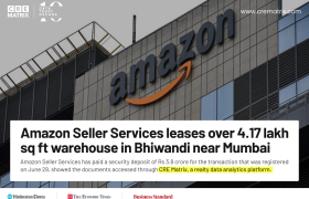 Amazon Seller Services Leases 4.17 Lakh Sq Ft Warehouse in Bhiwandi for ₹162 Crore