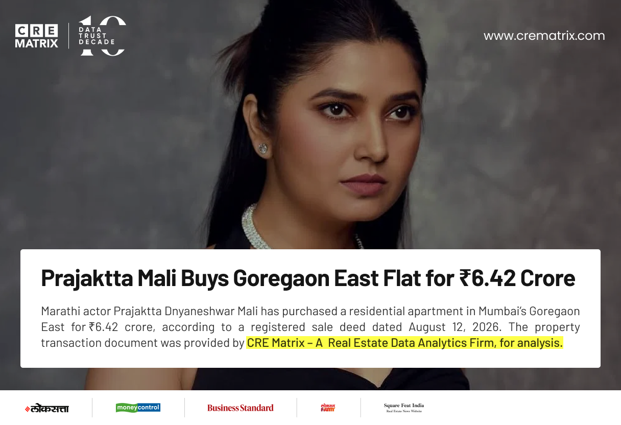 Prajakta Mali Buys ₹6.4 Crore Apartment in Goregaon’s Oberoi Exquisite