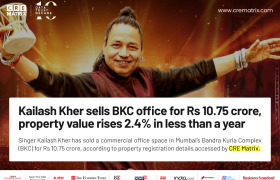 Kailash Kher Sells BKC Office for ₹10.75 Crore