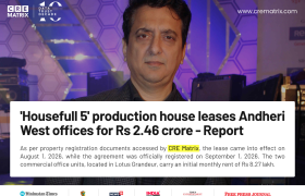 Sajid Nadiadwala’s Production House Leases Andheri Office for ₹2.46 Crore