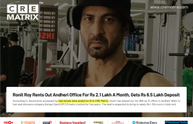 Ronit Roy Leases Andheri West Office for ₹1.39 Crore Over Five Years