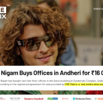 Sonu Nigam Buys Two Commercial Units in Mumbai’s Andheri West for ₹16 Crore