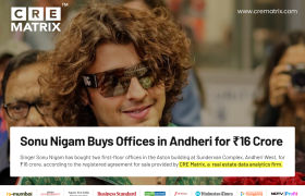 Sonu Nigam Buys Two Commercial Units in Mumbai’s Andheri West for ₹16 Crore